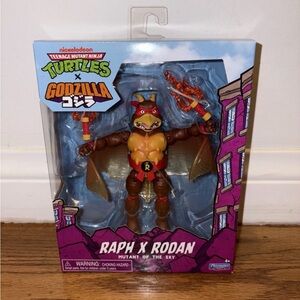 TMNT Godzilla RAPH x RODAN Action Figure Playmates Brand New Teenage Mutant